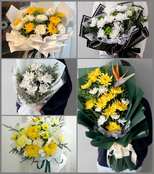 重庆开州区铁桥镇白事花束代送